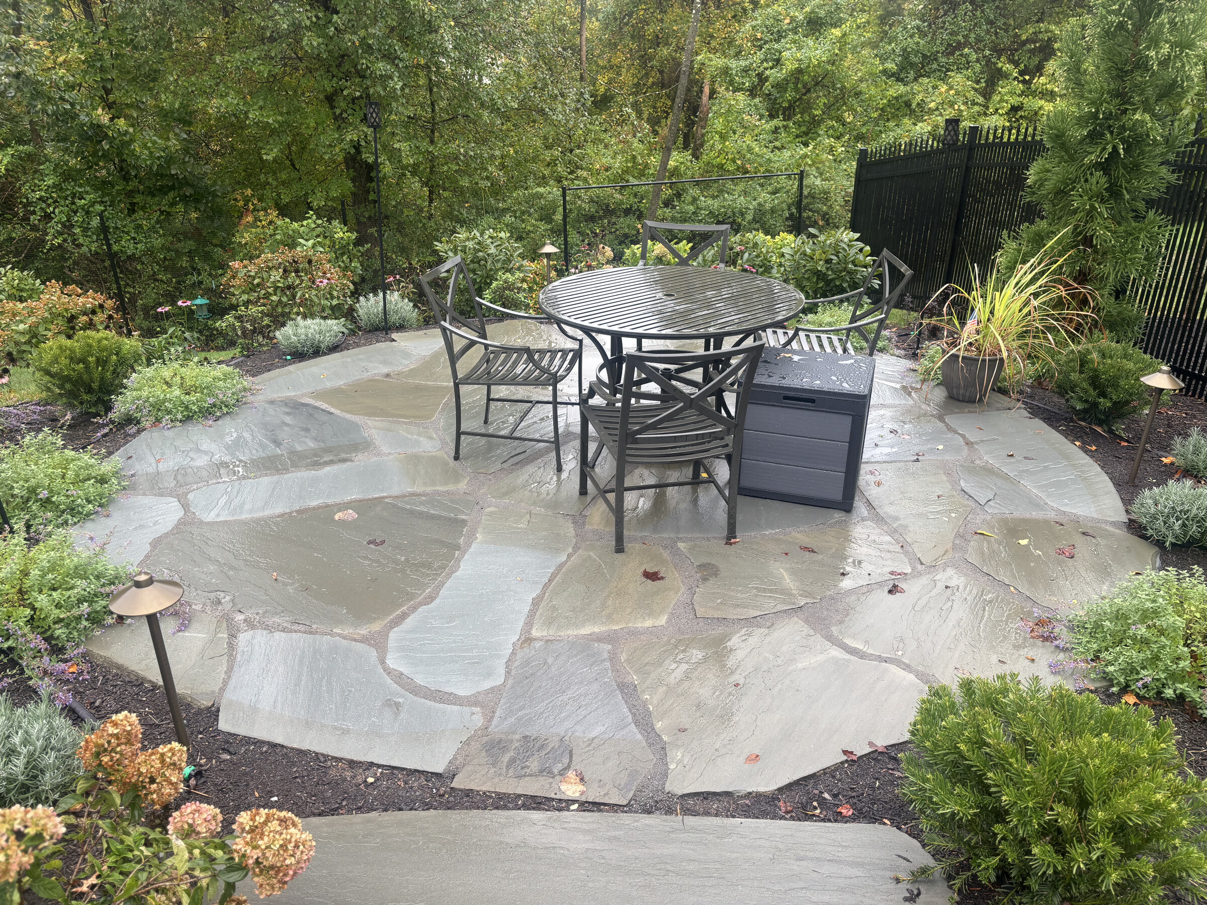 Hardscape work in Mercer County, NJ by New Dawn Landscaping.