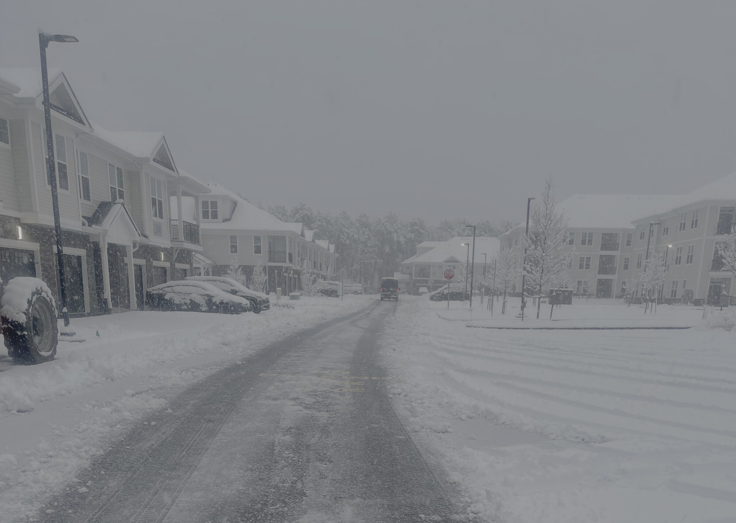 Snow Removal work in Mercer County, NJ by New Dawn Landscaping.