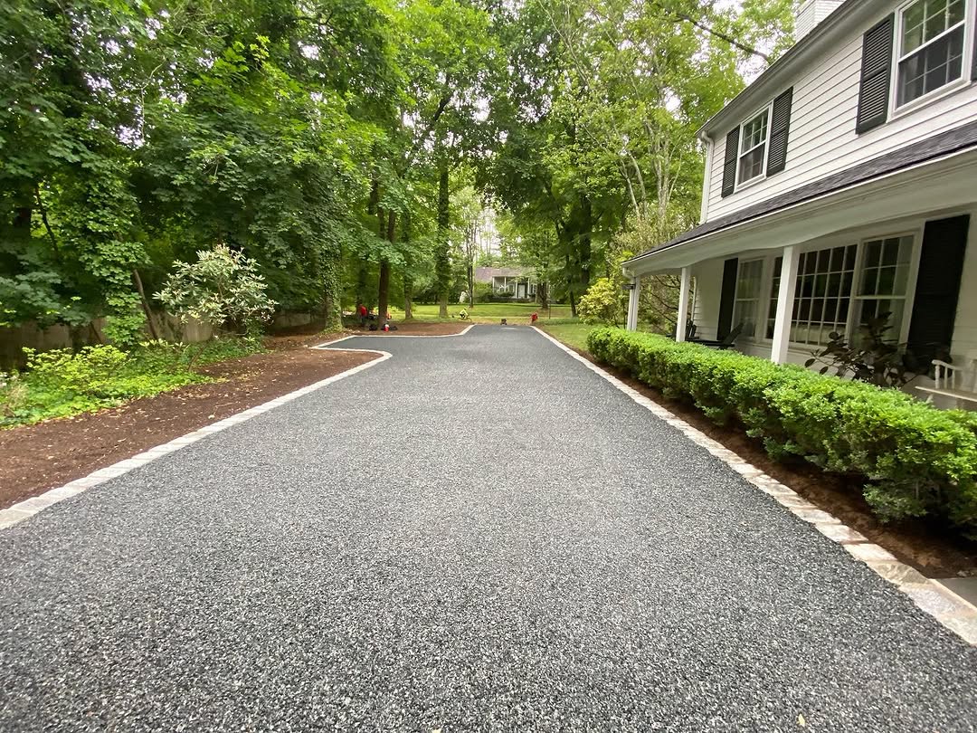 Landscaping and hardscape project in Mercer County, NJ by New Dawn Landscaping.