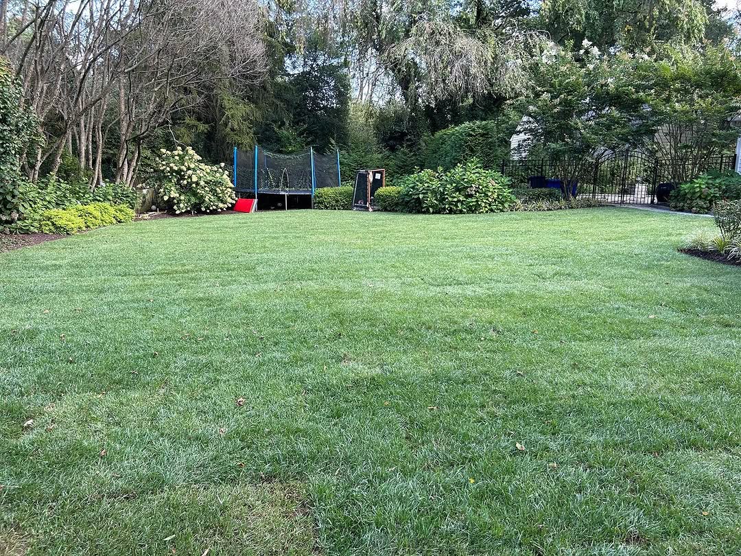 Landscaping and hardscape project in Mercer County, NJ by New Dawn Landscaping.