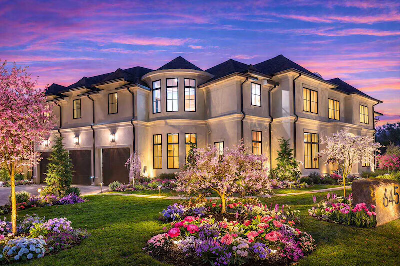 Residential estate landscaping for a private mansion in Princeton, NJ