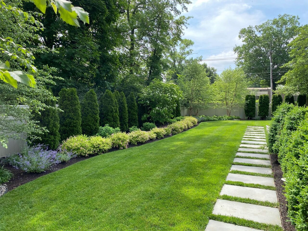 Drainage work in Mercer County, NJ by New Dawn Landscaping.