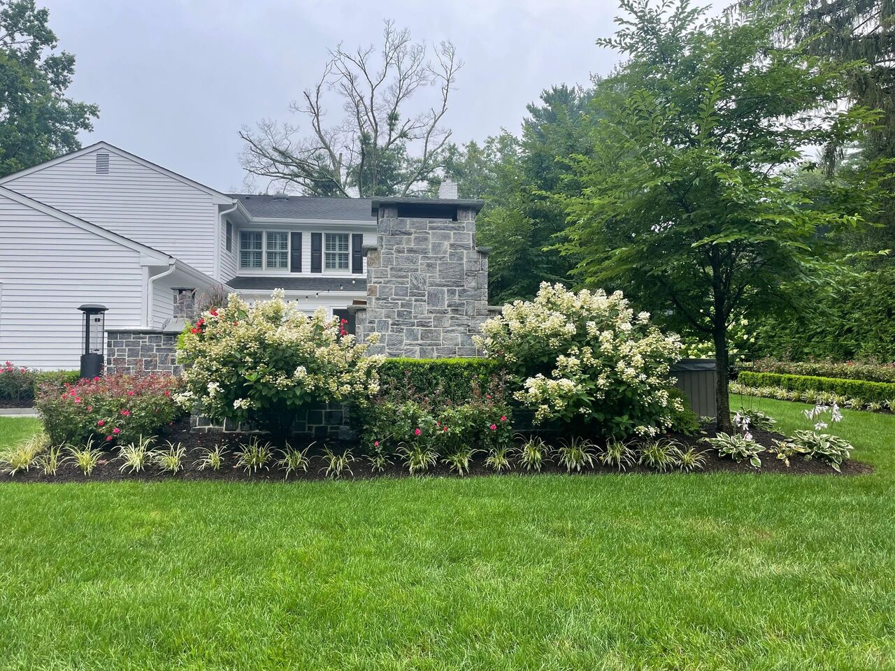 Drainage work in Mercer County, NJ by New Dawn Landscaping.